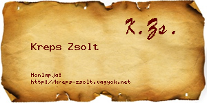 Kreps Zsolt névjegykártya